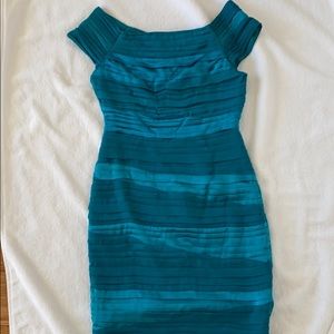 ALICE + OLIVIA TEAL DRESS